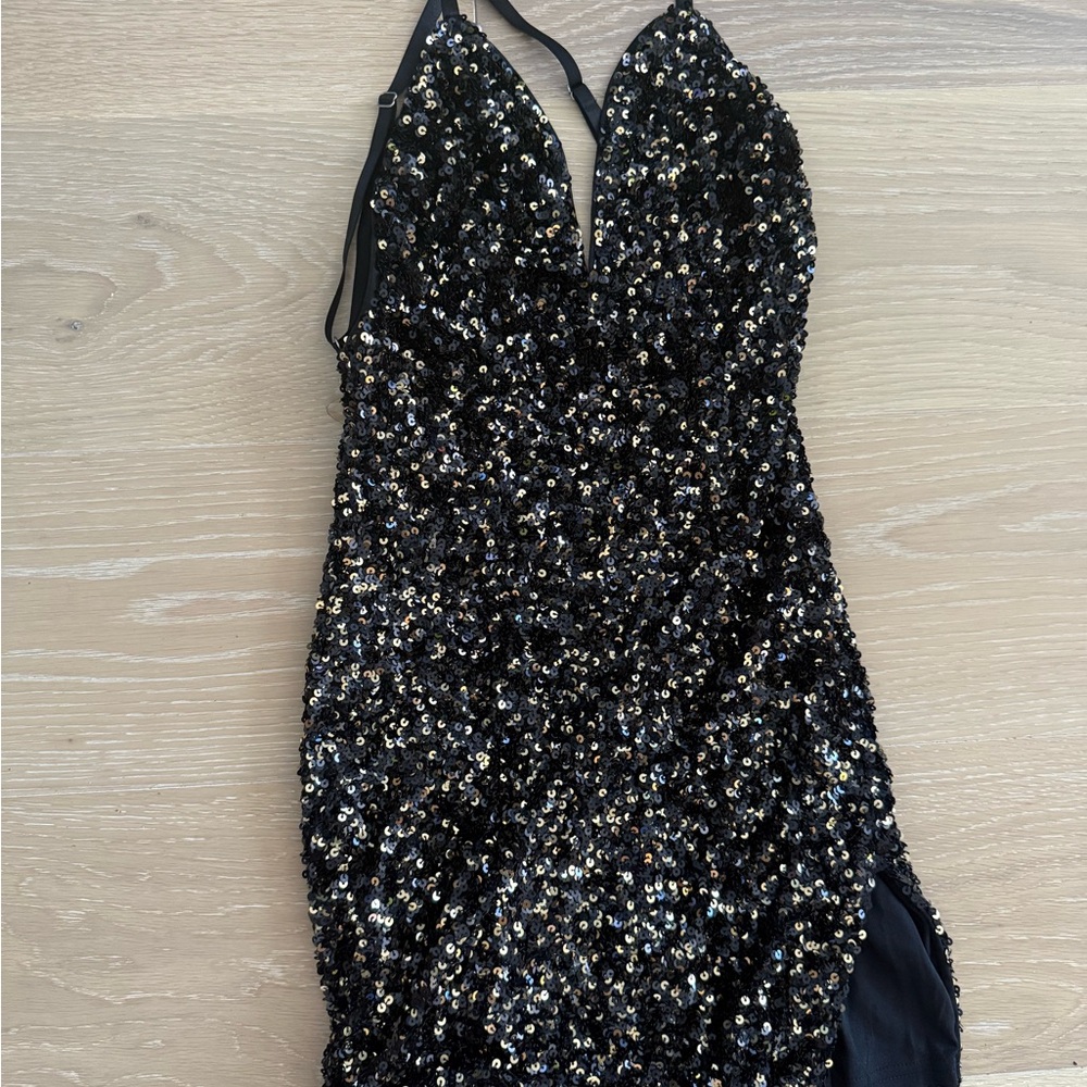 Hera Collection Black Sequin Dress#69